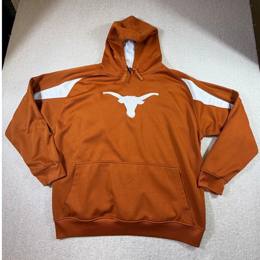 Pro Player Men 2XL Orange White Texas Longhorns Hoodie UT Hoodie Pullover